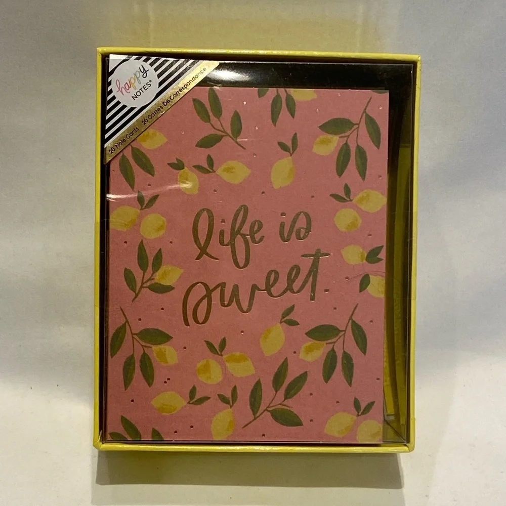 Happy Planner x Marabou Design Sweet Florals Note Cards, New